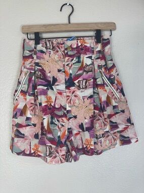 Chufy My Aussie Days High Waisted Floral Shorts size Small Pink $295